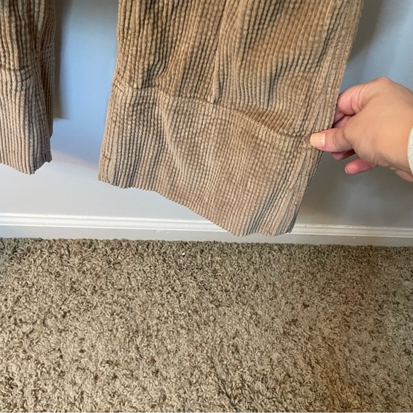 Aerie Corduroy Kick Flare Overalls Small - Picture 4 of 10